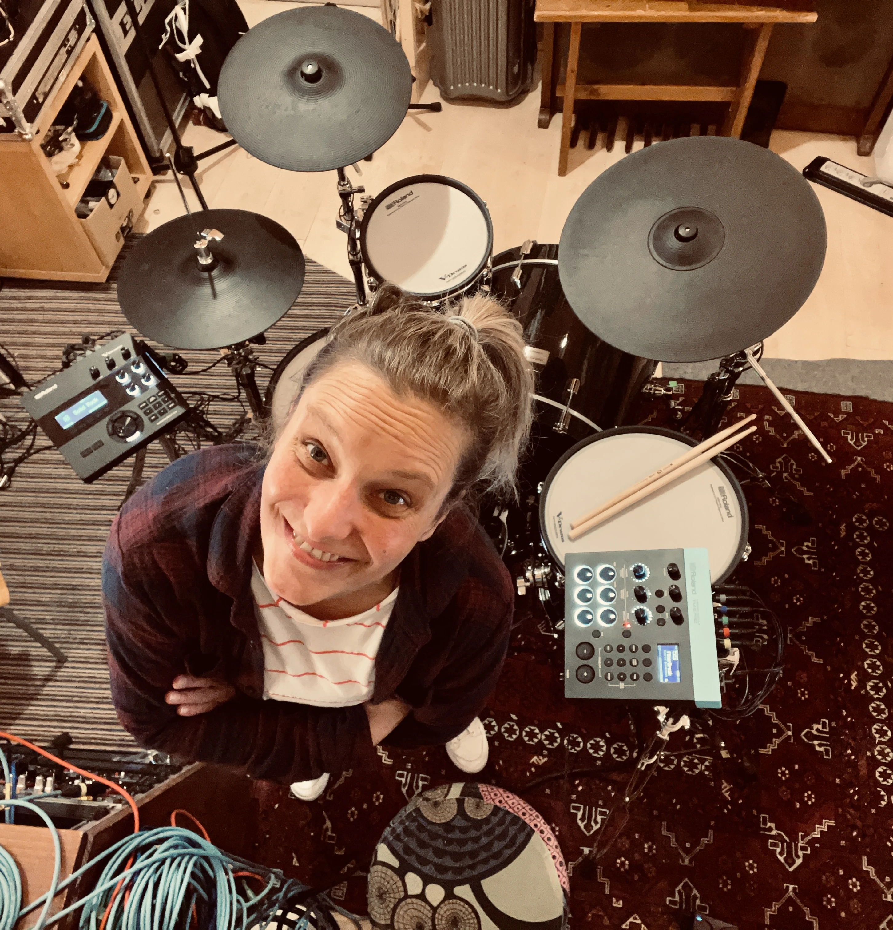 Roland V-Drums mit Steffi Sachsenmeier